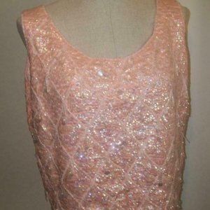 Vintage Sequined Tank Top